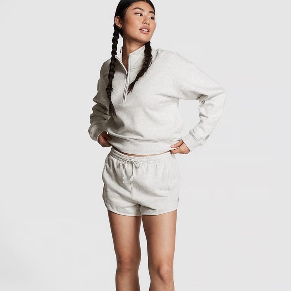 Gray Quarter-Zip Sweatshirt